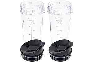 16oz Replacement Cups for Ninja Blender QB3001SS Fit Compact Personal Blender