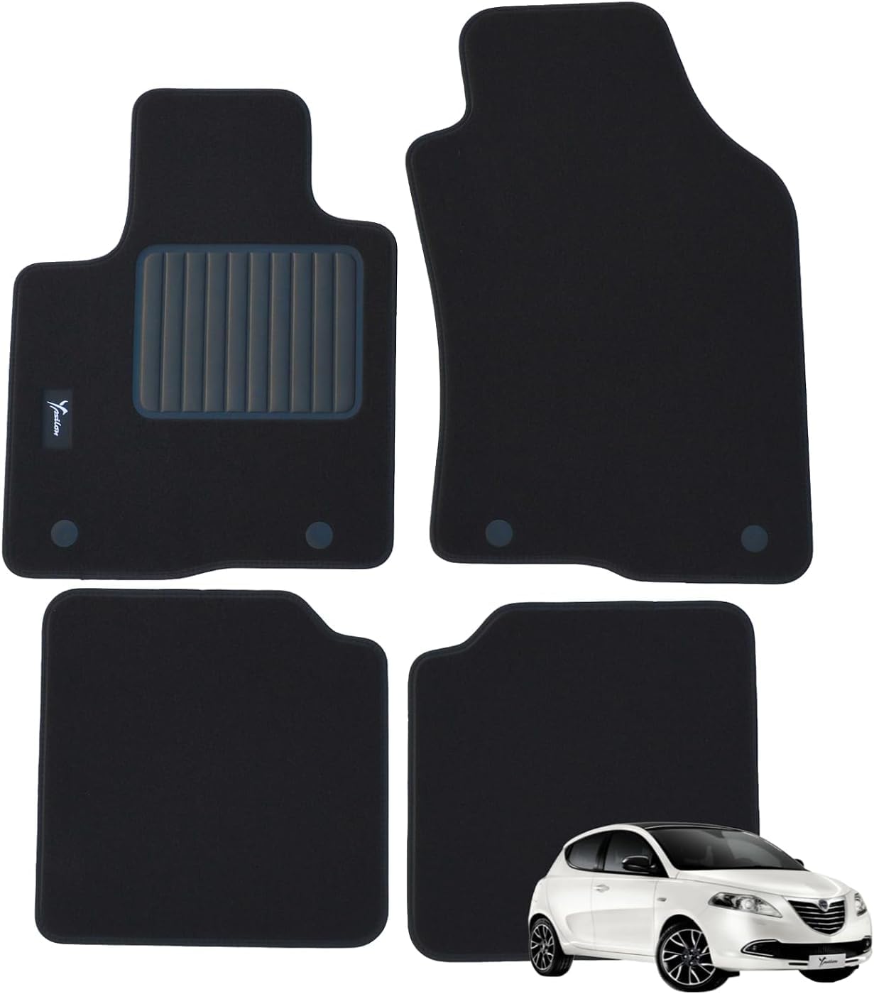 Automatten | Lancia Ypsilon 2003-2011 | Naaldvilt Automatten | Lancia Ypsilon 2003-2011 | Naaldvilt