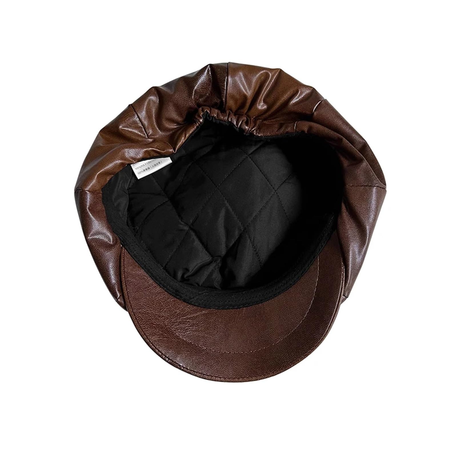 New Faux Leather Flat Cap Men's Golf Cabbie Hat Gatsby Ivy Irish Hunting Newsboy Driver Cabbies Beret