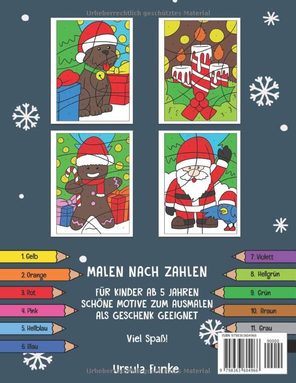 Malen nach Zahlen: XXL - Weihnachten - Der große Malspaß für Kinder ab