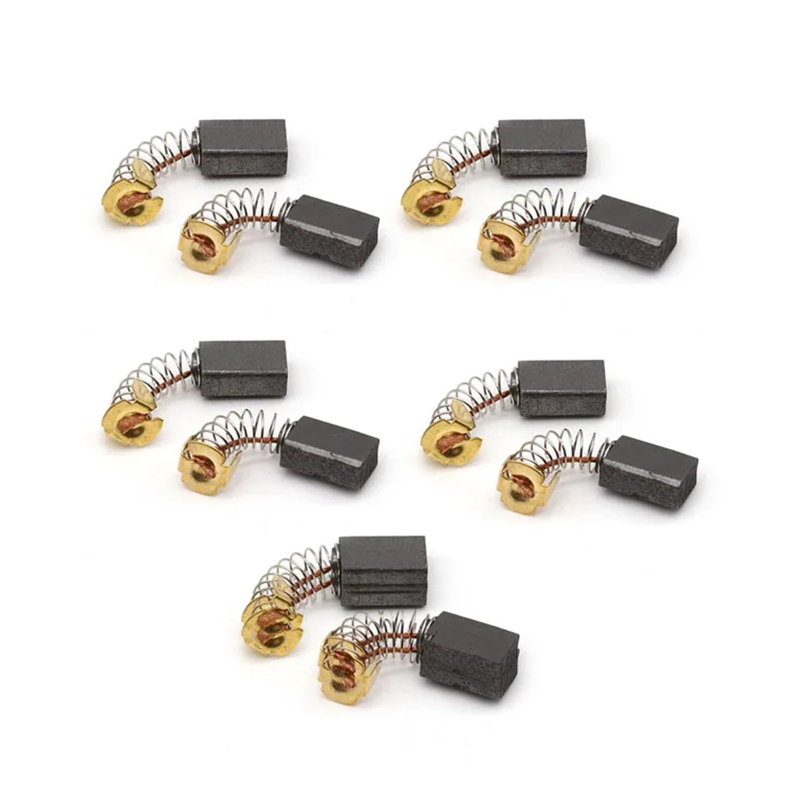 Lot de 10 balais de charbon 15 x 10 x 6 mm for perceuse à percussion CB-100 CB-102 CB-103 CB-105 CB-106, meuleuse d'angle, moteur de scie circulaire