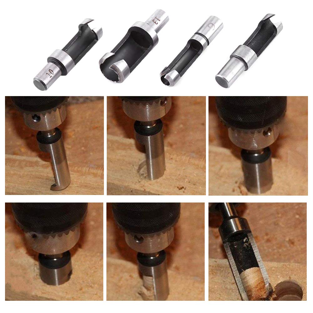 Wood Plug Cutter Set - 8 Pieces for Woodworking -6
