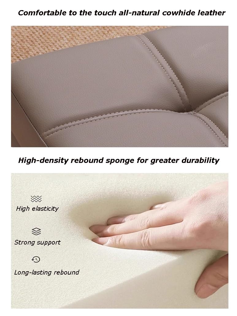 Sitzbank Mit Stauraum Sitzhocker Klein Sitztruhe Belastbar Bis 150 Kg Rollen Sitztruhe Für Wohnzimmer Flur Schlafzimmer Esszimmer(Medium Grey,32cm/12.6in)