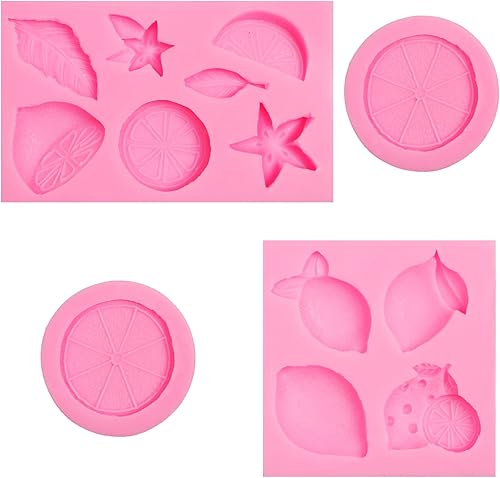 Miniatura 9 de Moldes de silicona de fondant de limón, moldes de chocolate de fruta de hoja de limón para decoración de pasteles, decoración de cupcakes, caramelo,