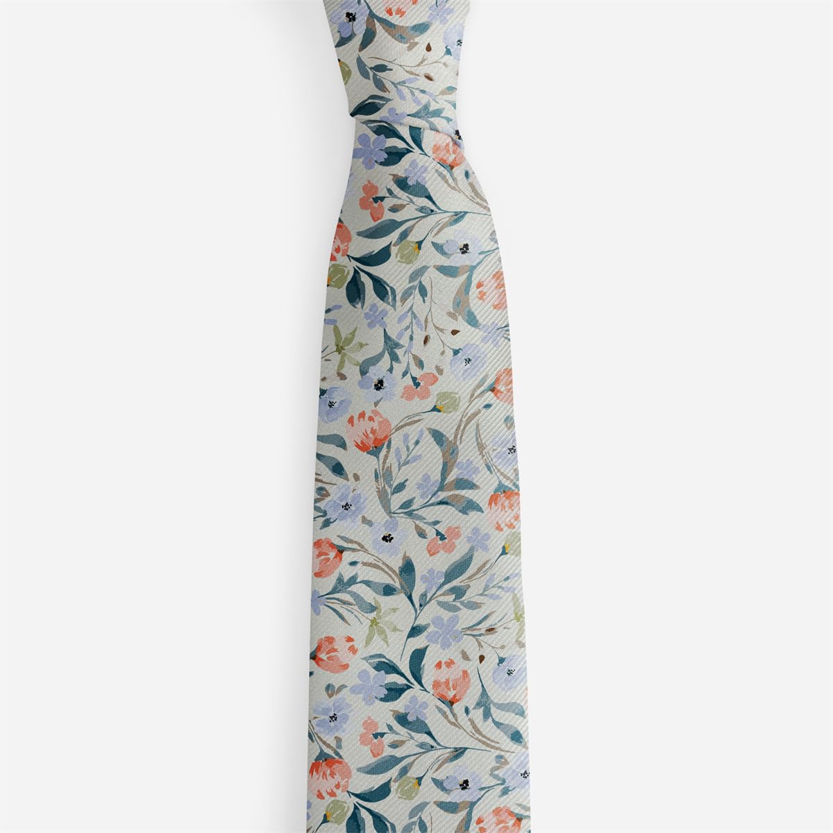 Lieotoka Unisex Cool Neck Tie Slim Skinny Slim Casual Novelty Necktie for Men Boy Teens,Flowers Folk Floral Print Neckwear tie for Birthday Party Gift Thanksgiving Business Office Dances