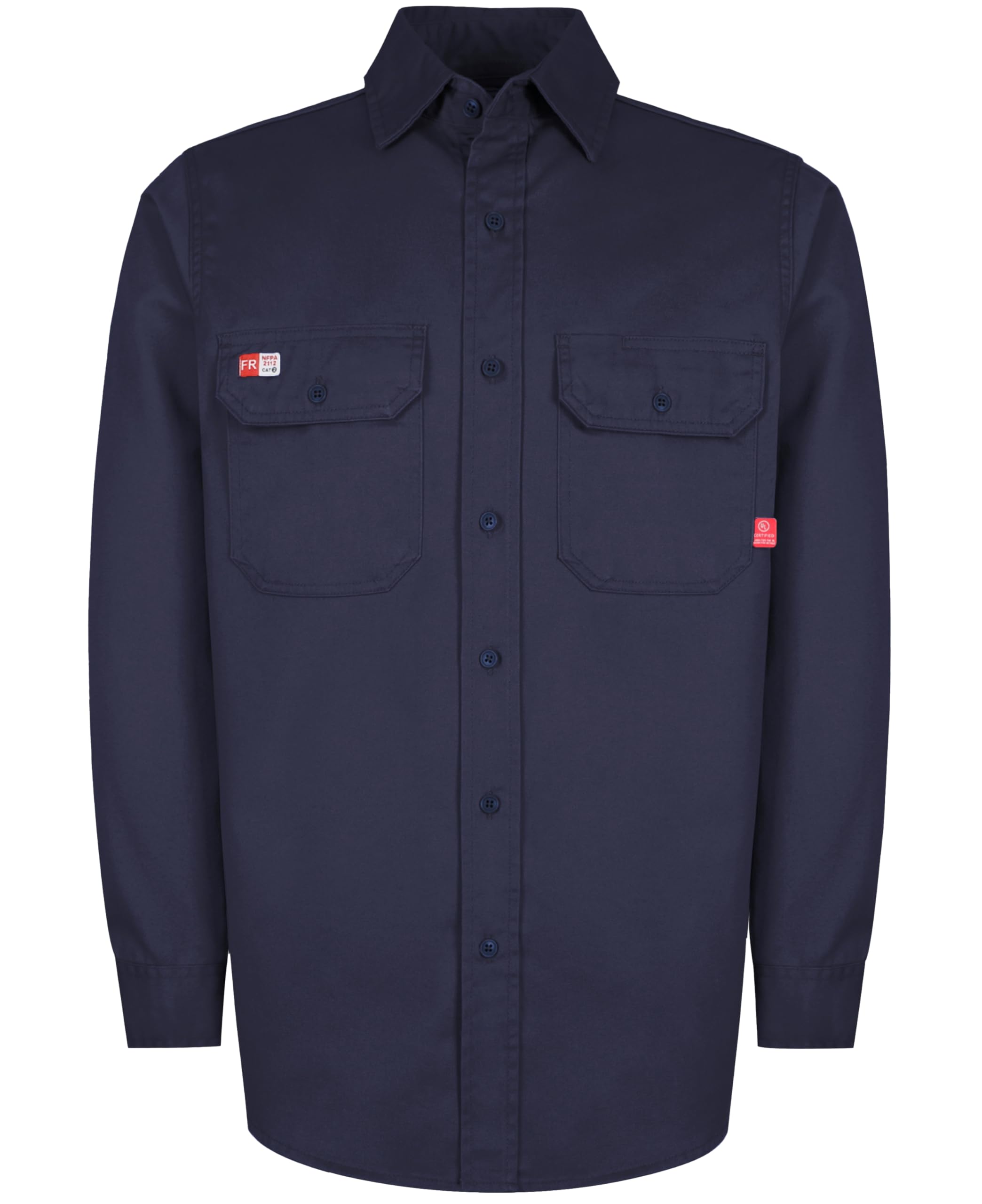 FR Shirts for Men Flame Resistant Shirt CAT2 Light Weight 6.5oz Fire Retardant Men's Welding Shirt