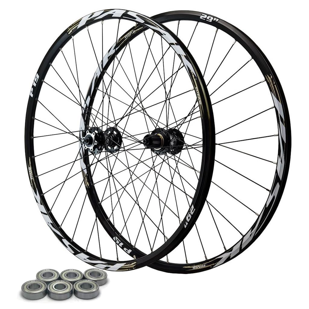 Jeu de roues de VTT à essieu traversant 26 27,5, frein à disque en alliage d'aluminium, roulement scellé, roue avant et arrière 32H, jante de vélo Jeu de roues de VTT à essieu traversant 26 27,5, frein à disque en alliage d'aluminium, roulement scellé, roue avant et arrière 32H, jante de vélo