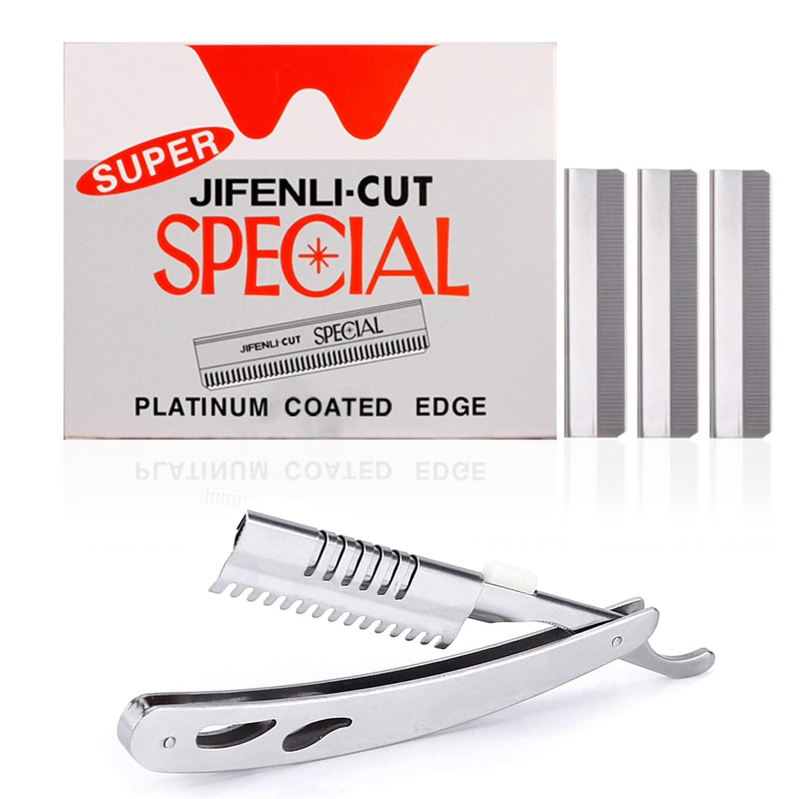 Precision Brow Razor Blades for Women, Single Edge Disposable Eyebrow Blades, Ideal for Shaping, Grooming, and Styling Brows, 100 Pieces with 1 Tool Holder