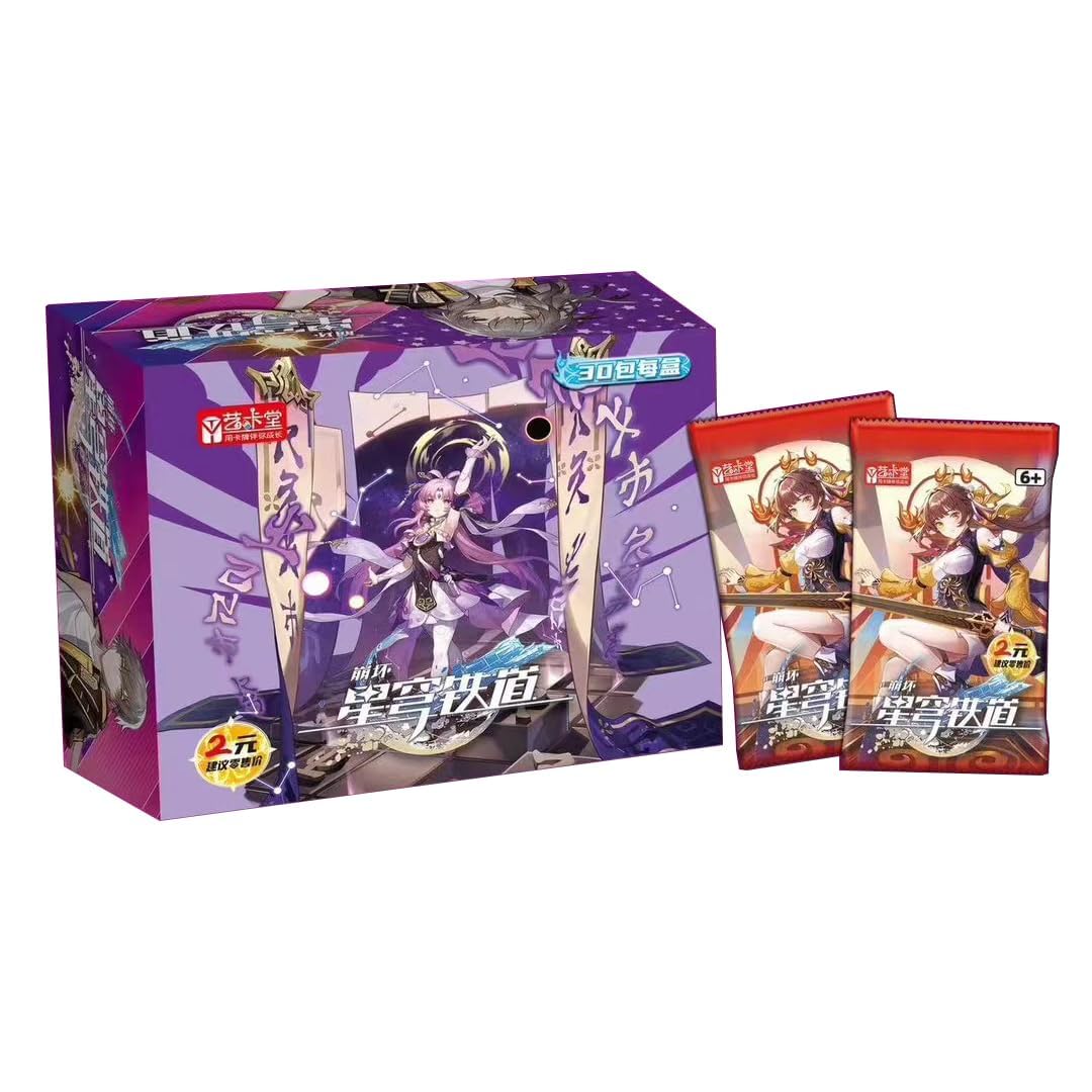 hsr holographic cards Amazon.com: Honkai Star Rail Collectible Cards - Booster Packs Trading Card
