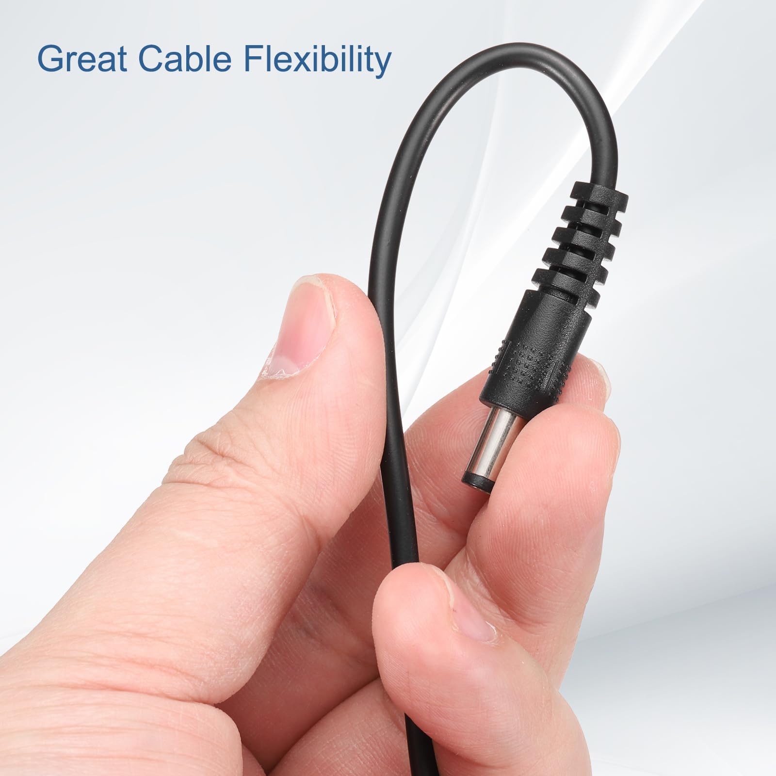 2pcs DC Power Pigtails Cable, 5.5mm X 2.5mm Male Barrel Plug Connector To Bare Wire Open End 50cm For Cctv Camera Dvr Led Strip - View #7