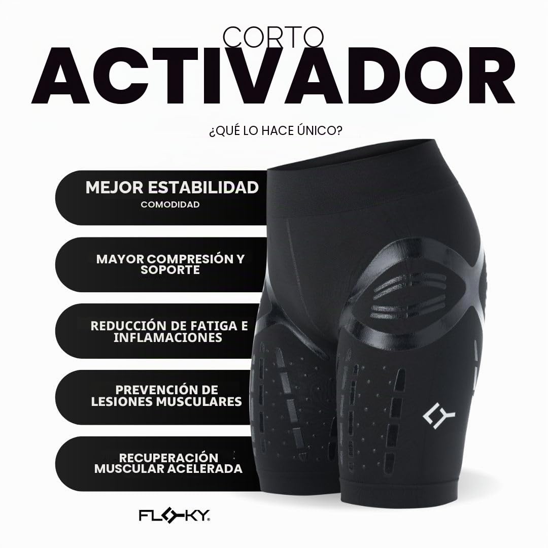 FLOKY PANTALONCINO BIOMECCANICO ACTIVATOR Nero