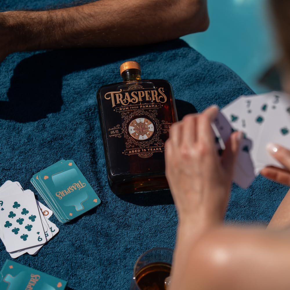 Trasper's Rum I 15 Years old Rum aus Panama I Noten von Karamell und Vanille I Geschmack von Lebensfreude und Abenteuer I 44% Vol. I 700 ml