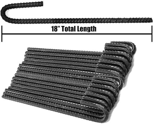 Miniatura 2 de Trident Fence Estacas de acero con gancho en J de 18 pulgadas (paquete de 16)