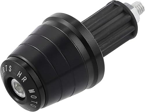 Miniatura 5 de Motoforti 1 par de tapones de extremo para manillar de motocicleta, 78 "0.866 in, aleación de aluminio, universal, manillar, tapones, tapones, negro