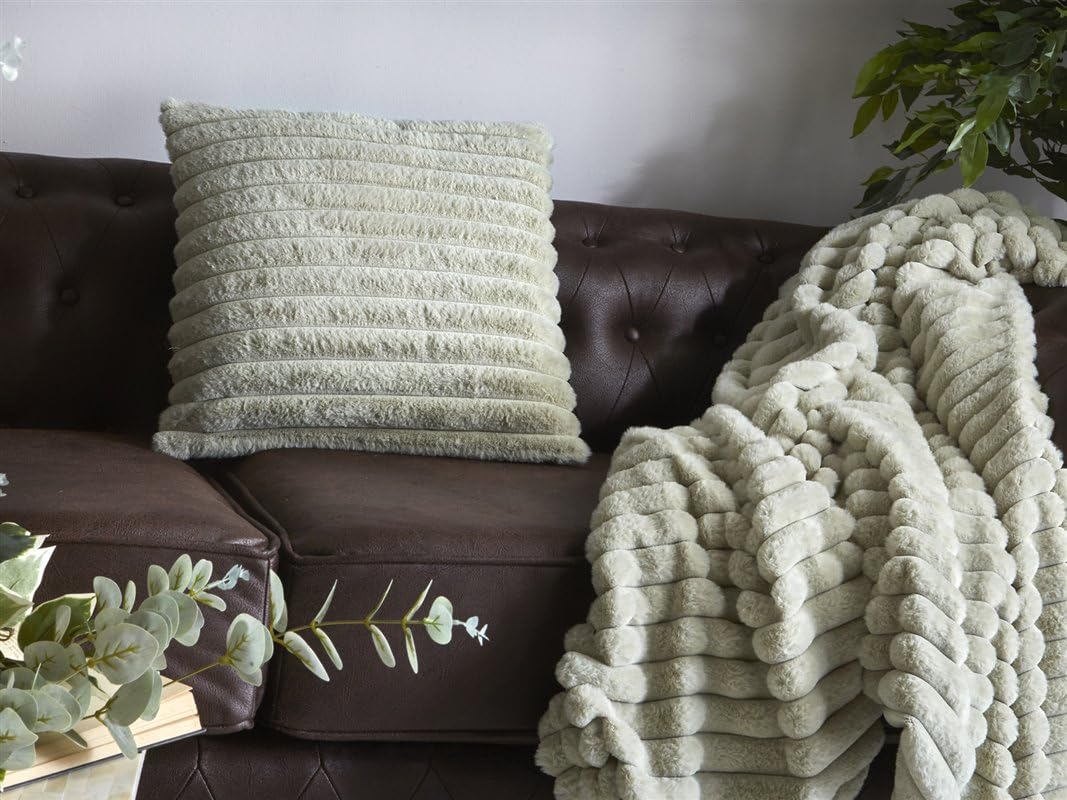 MANTA PELO LINEAS GRUESASVERDE 130X170 CMS. 130x4x170 cms