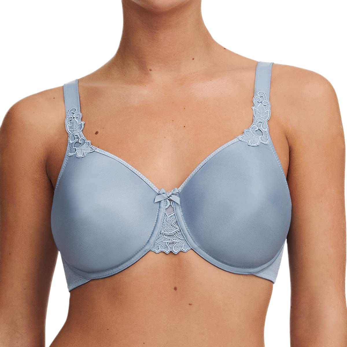 Chantelle Women's, HEDONA, Covering Molded Bra, Women's invisible lingerie, New Mist, 40DD