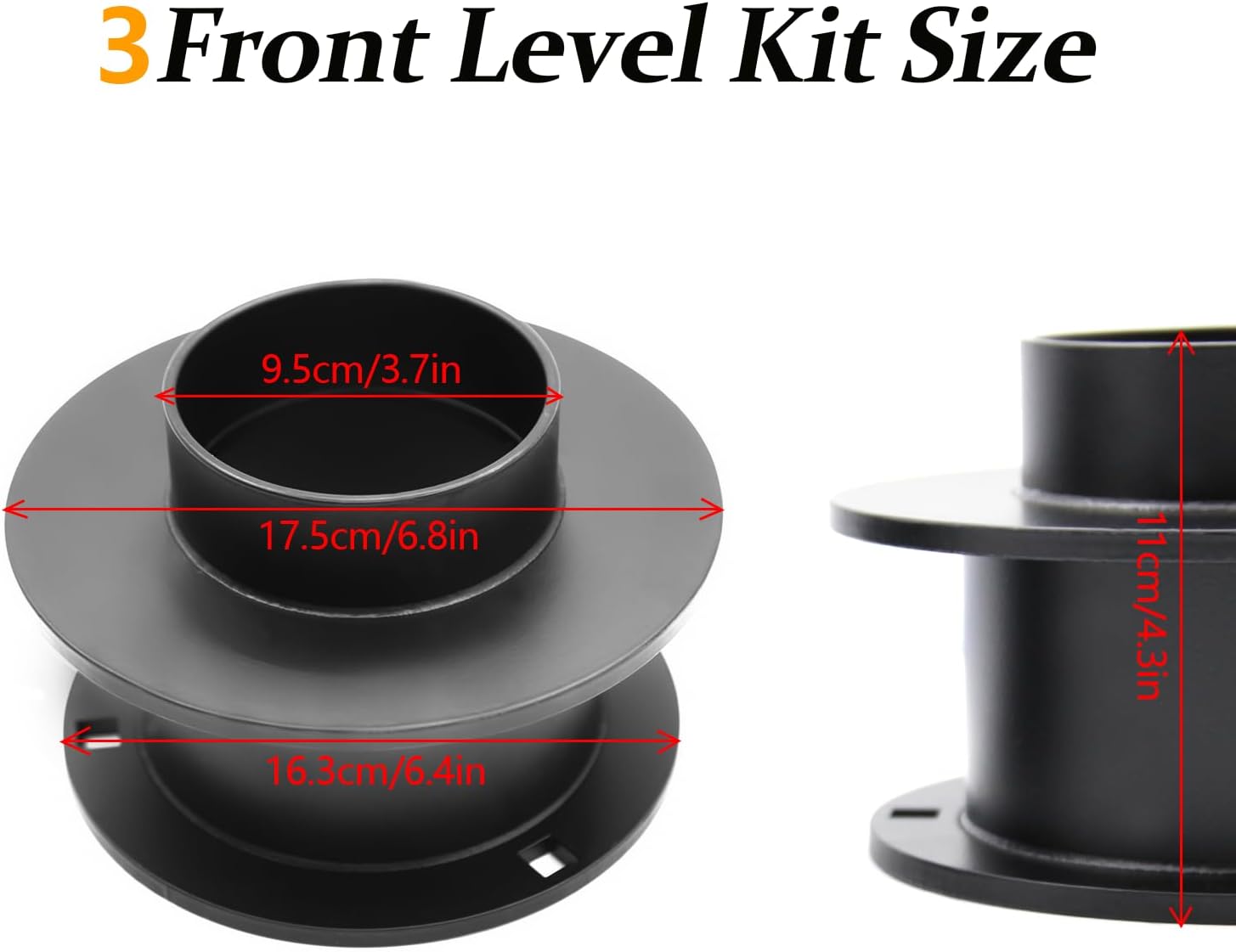 3" Front Leveling Lift Kits- Compatible with Dodge Ram 2500 3500 (1994-2013) and Dodge Ram 1500 4WD(1994-2001), Front Suspension Level Kits,Solid Steel Ram 2500 Leveling Kit for Enhanced Lift