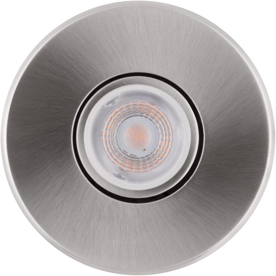 🔥 Hоt Dеаlѕ 4 Swivel Round Trim Recessed Lighting Kit 10-Pack, Brushed Nickel, Easy Install Push-N-Click Clips, 3.88 Hole Size,90542