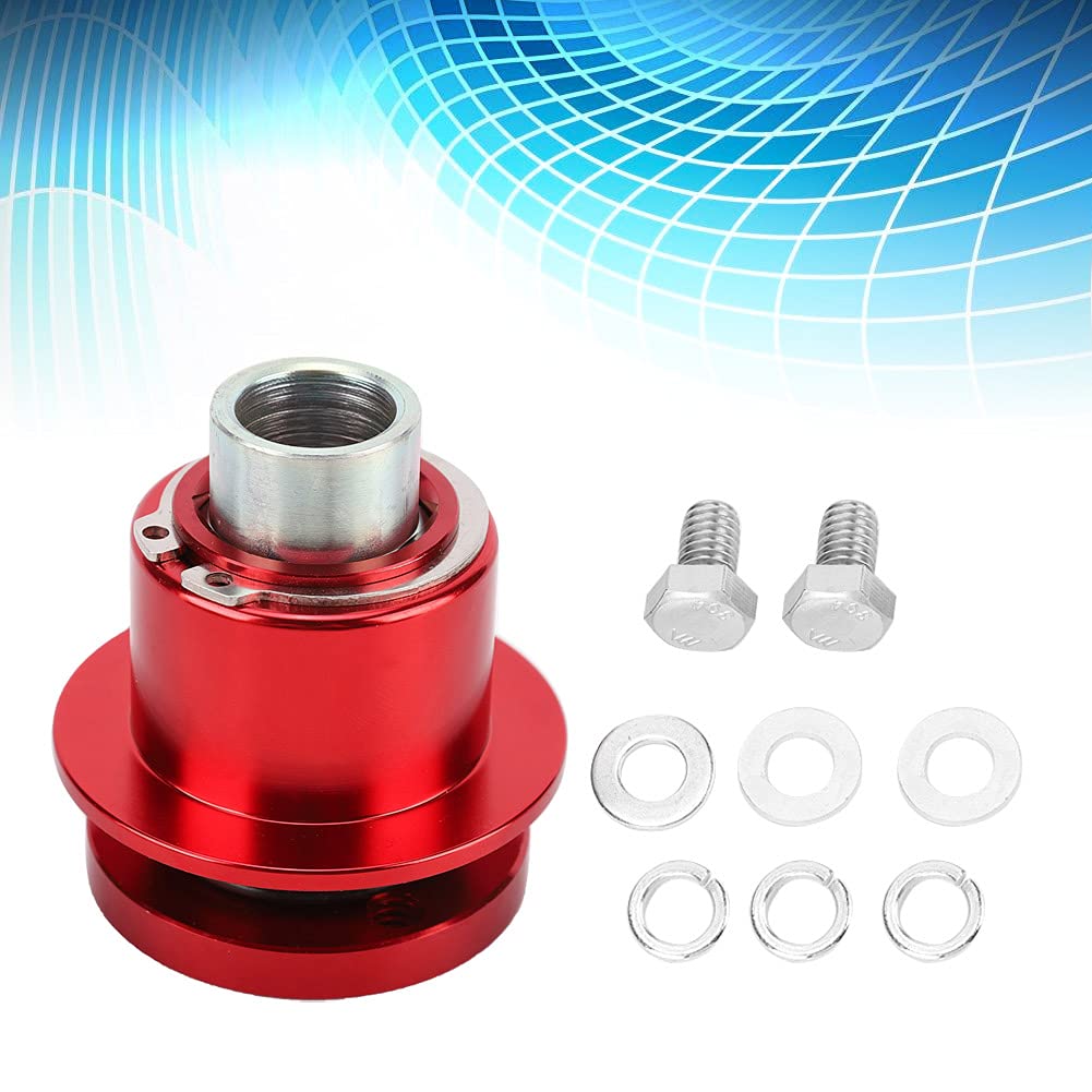 Bediffer Kit Adattatore per Volante a 360° a Sgancio Rapido per la Maggior Parte dei Volanti Aftermarket a 3 Fori Adatto per 310-101 per gli Appassionati di Auto Costruzione in Alluminio di Alta