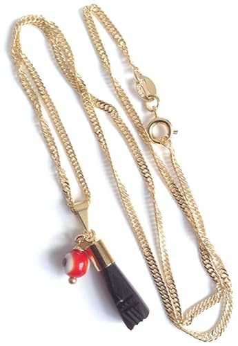 Protection Necklace for Woman Genuine Azabache Pendant Cadena Mal de Ojo