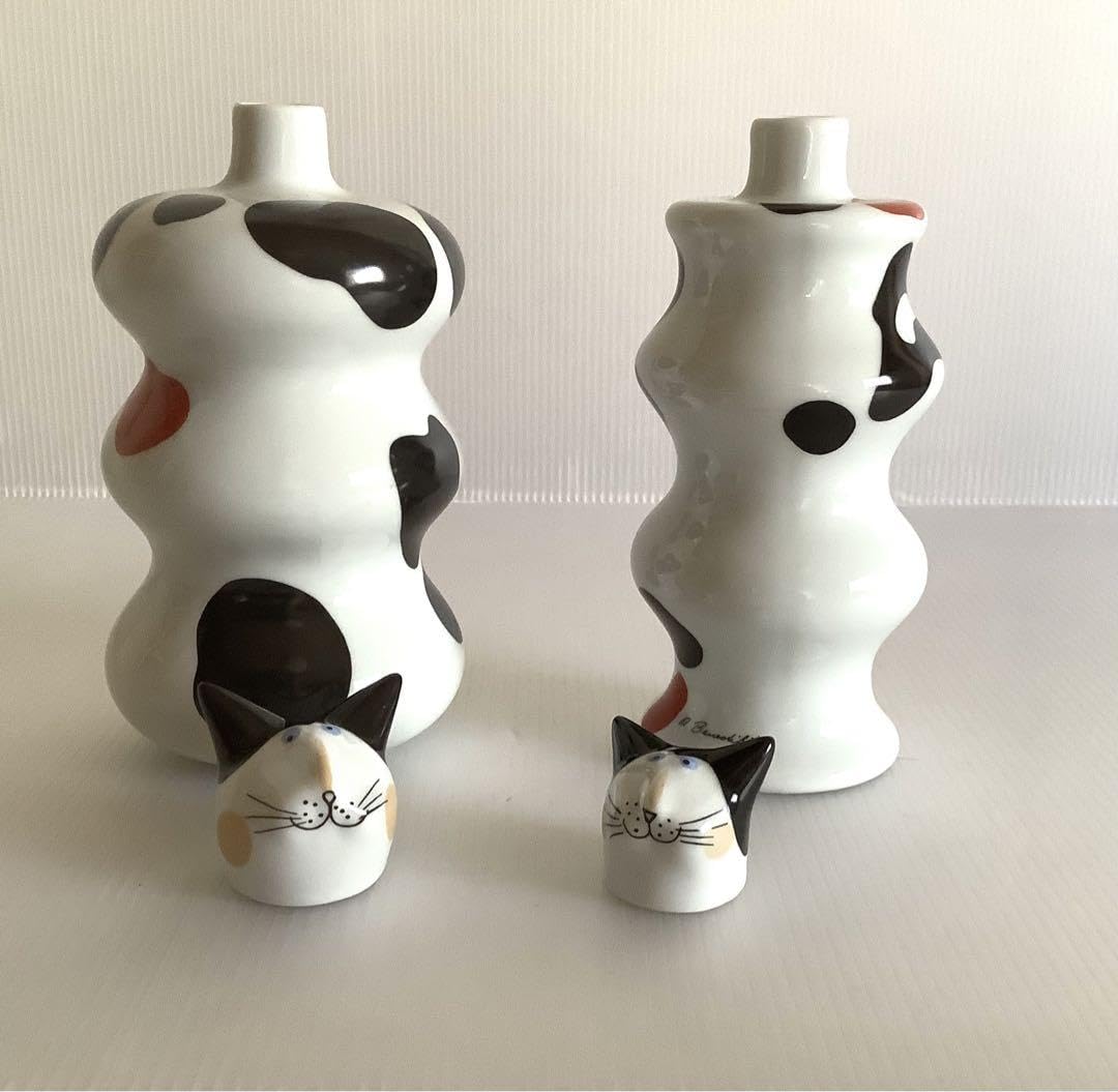 Amazon.co.jp: ビレロイ&ボッホ ベネディクト猫ペア酒器セットお猪口と