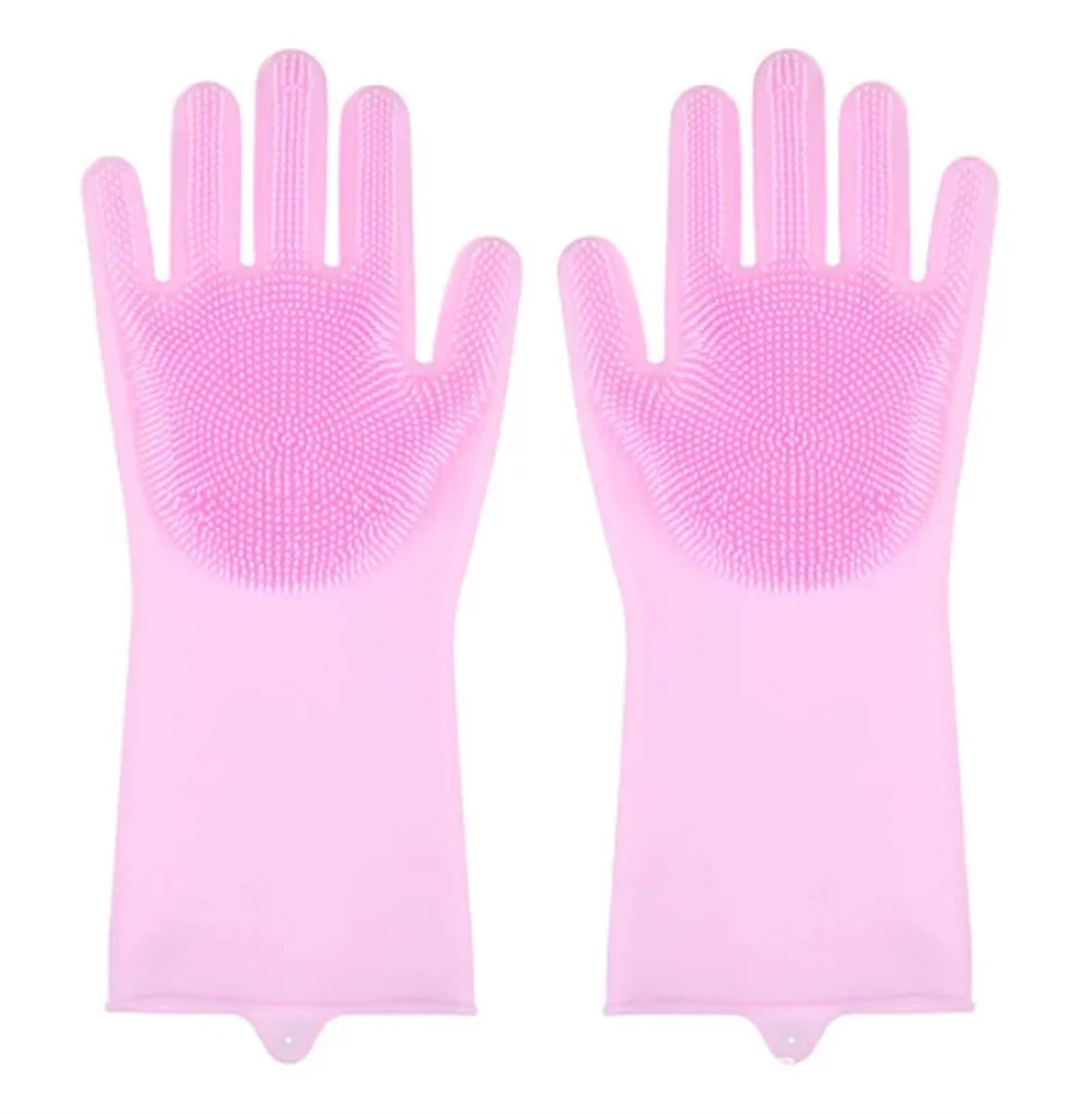 Wiederverwendbare Silikon-Geschirrspülhandschuhe – 2 Paar hitzebeständige Reinigungshandschuhe für Küche und Bad – Blaue Geschirrhandschuhe