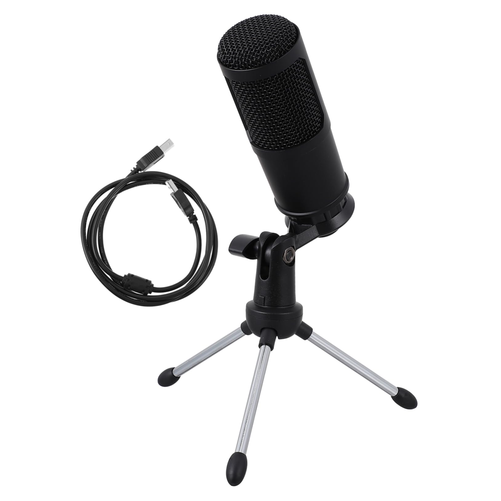 Microfono Condensatore USB per Gaming e Streaming Connessione Plug And Play Pickup Cardioide Supporto Stabile Incluso per Registrazione Vocale Chiara