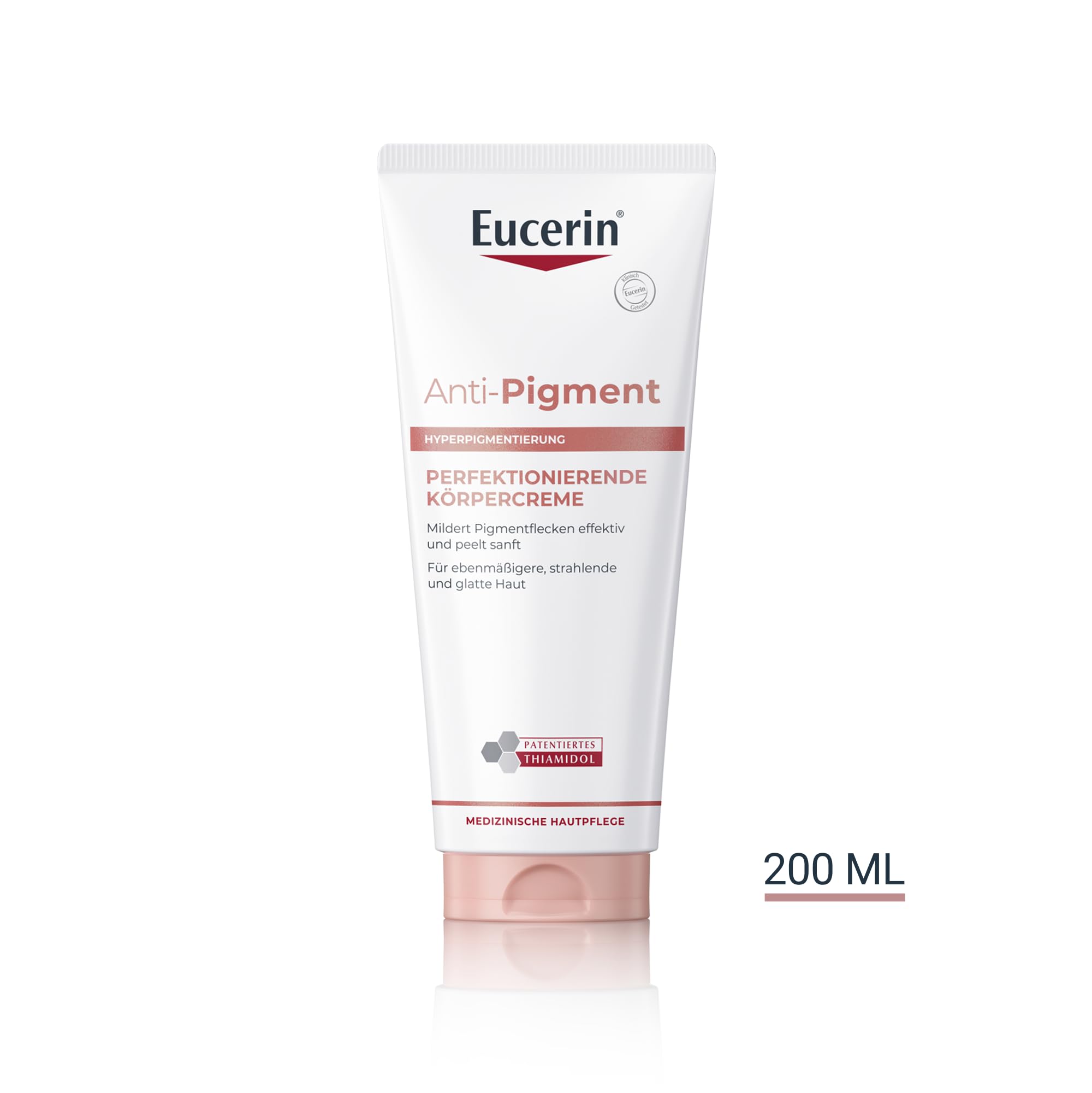 Eucerin Anti-Pigment Perfektionierende Körpercreme 200 ml, Bodylotion mit Thiamidol zur Reduktion von Pigmentflecken, Hautpflege peelt sanft, regeneriert und glättet
