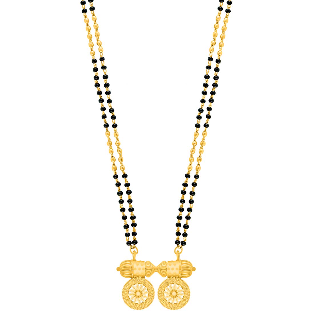 Nakabh Gold Plated Wati Pendant Mangalsutra Chain for Women