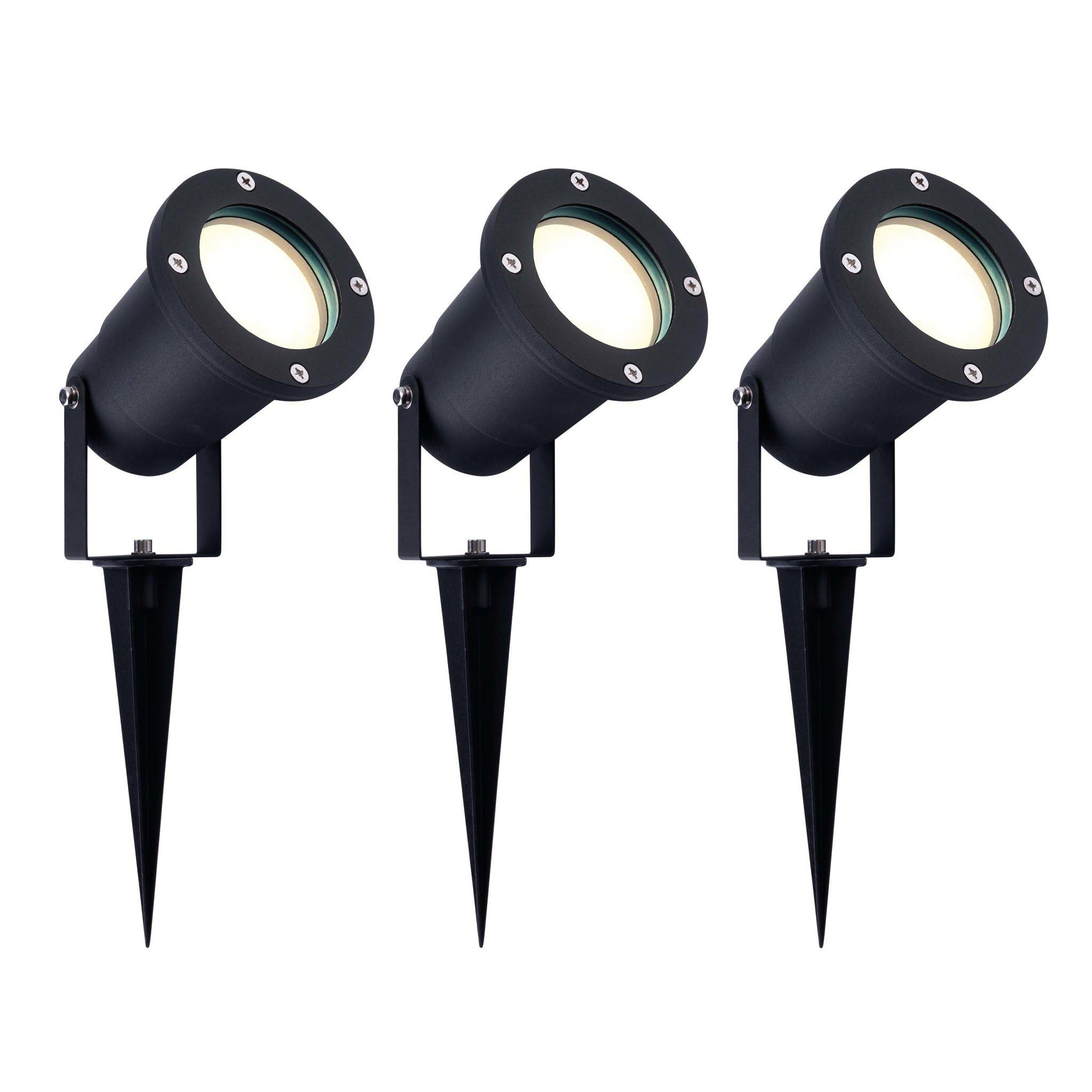 Ledvion Garden LED Lights IP65 3W 4000K GU10 dimmable 3 Pack