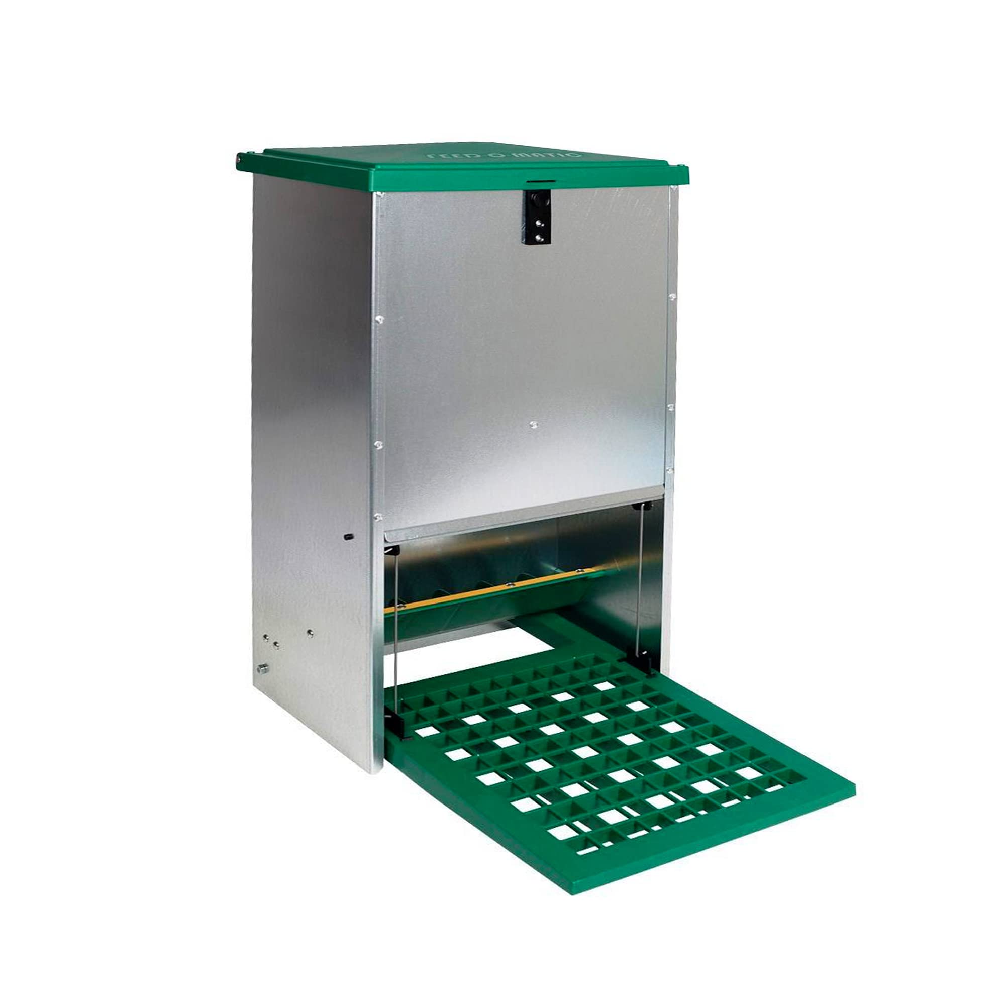 FINCA CASAREJO Comedero gallinas antipájaros - Comedero automático para gallinas - Tolva Exterior - Capacidad 12 kg - Incluye Guía Práctica de Alimentación de Las Gallinas - 2