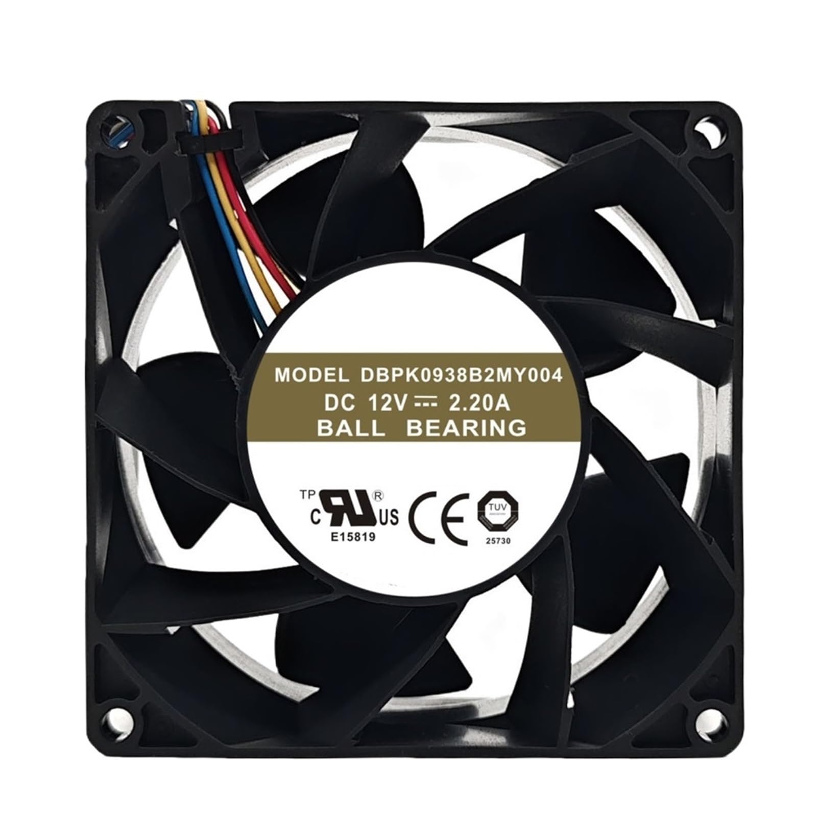 LZIKKGKI Cooling Fan DBPK0938B2MY004 DC 12V 2.20A 9cm 9038 90 * 90 * 38mm(2-Wire)