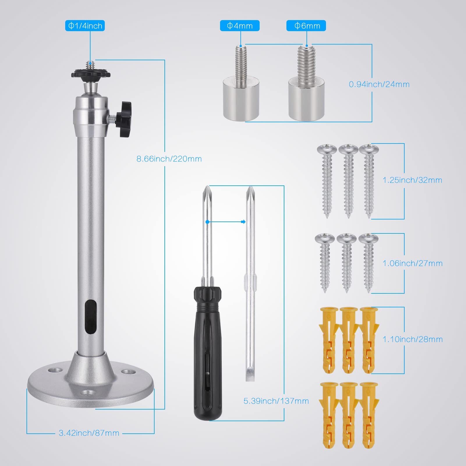 Support De Plafond Projecteur Montage Universel Réglable à