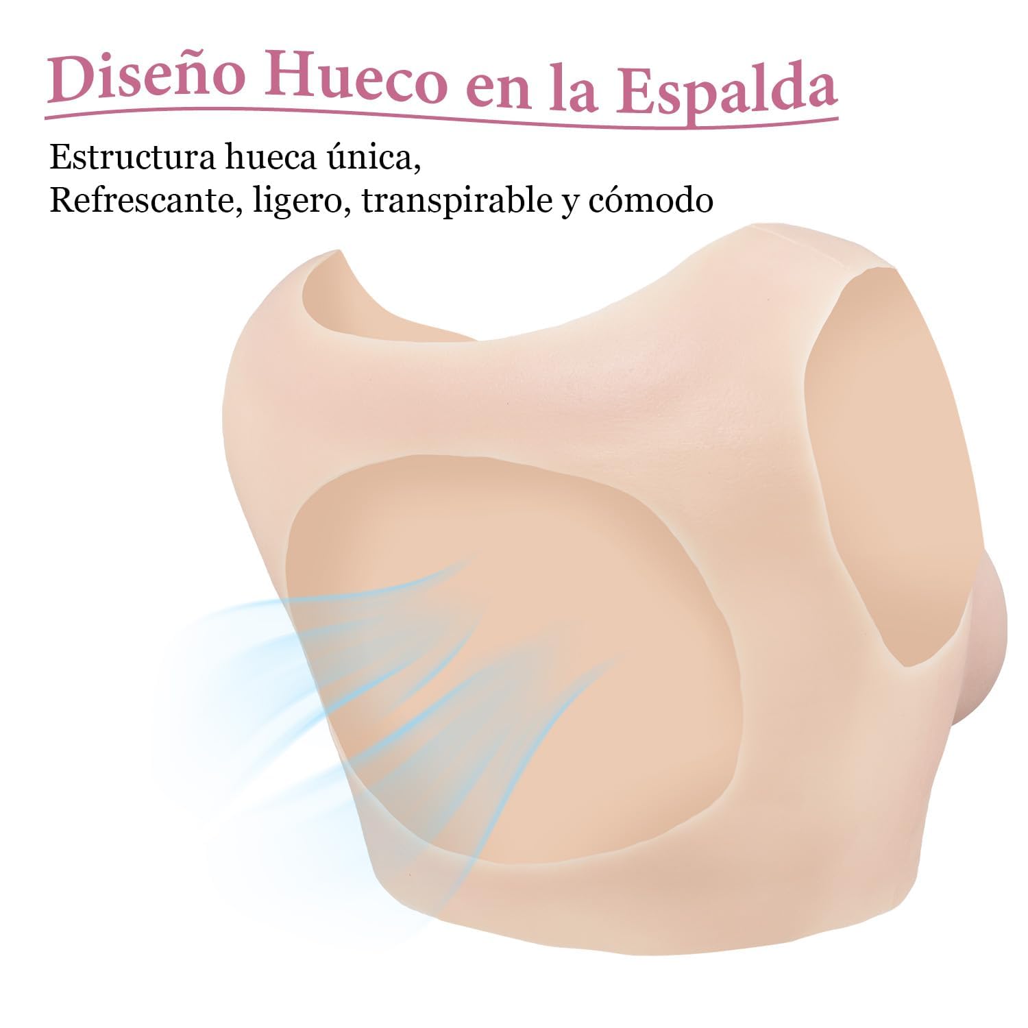 CYOMI Pechos de Silicona Pecho de Formas Travestis Tetasde Silicona Realistas Cuello Redondo con Espalda Hueca Aplicable a Crossdresser Drag Queen Cosplay Mastectomía B-G Copas