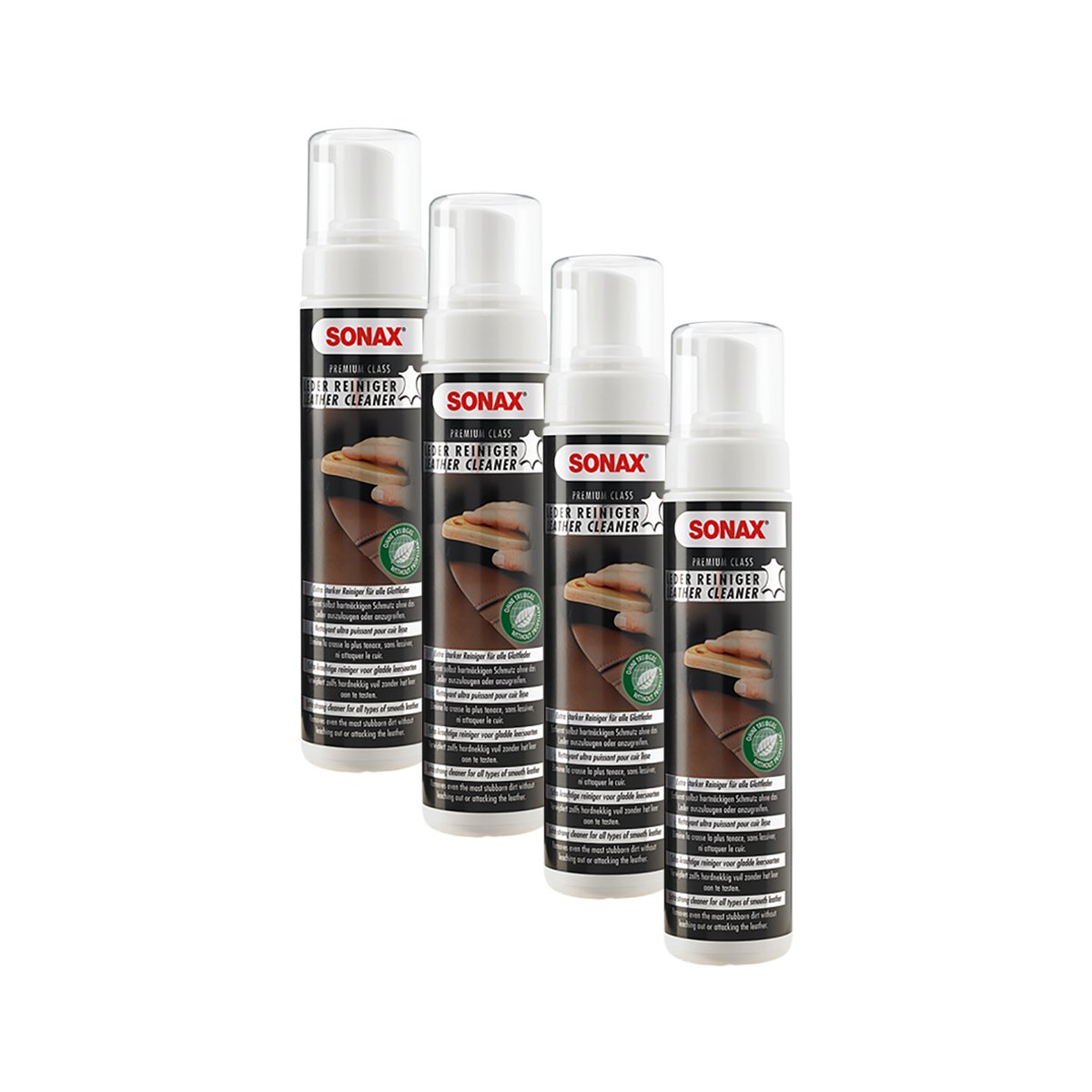 SONAX Lederreiniger Lederpflege Leather Care Premiumclass 250Ml 4X