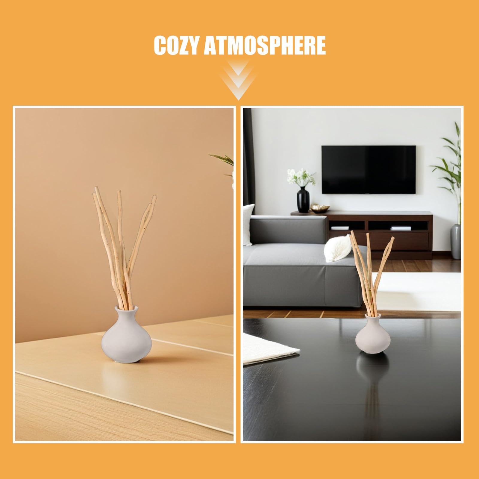 Toddmomy 100 Piezas Palitos de Ramitas de Madera para Manualidades y Decoración Rústica, Material Natural Adecuado para Salones y Jardinería