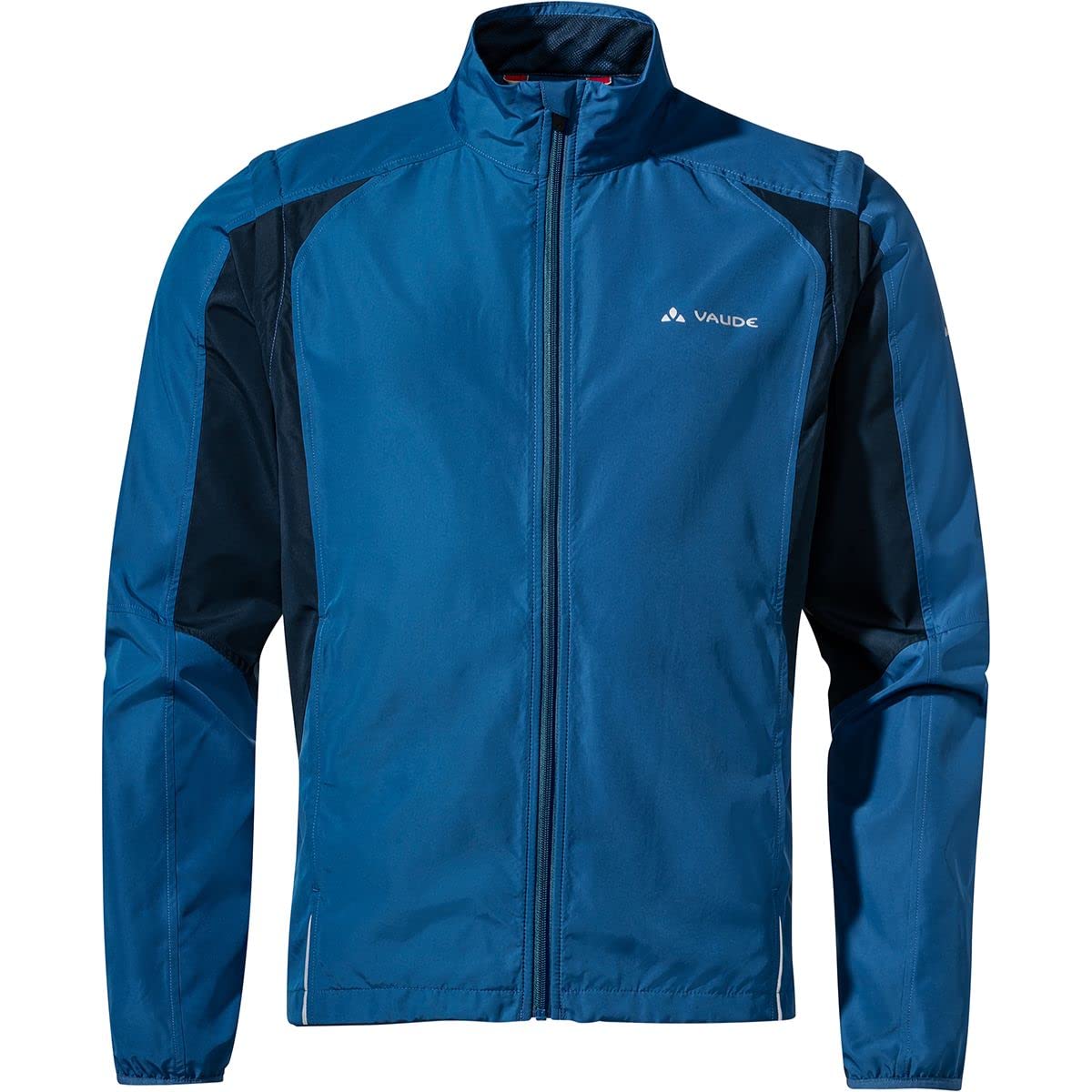 VAUDE Dundee Classic ZO – Windbreaker für Herren mit abnehmbaren Ärmeln, Fahrradjacke für Herren 80% winddicht, Regenjacke aus recyceltem Material – ultramarine, Größe: S
