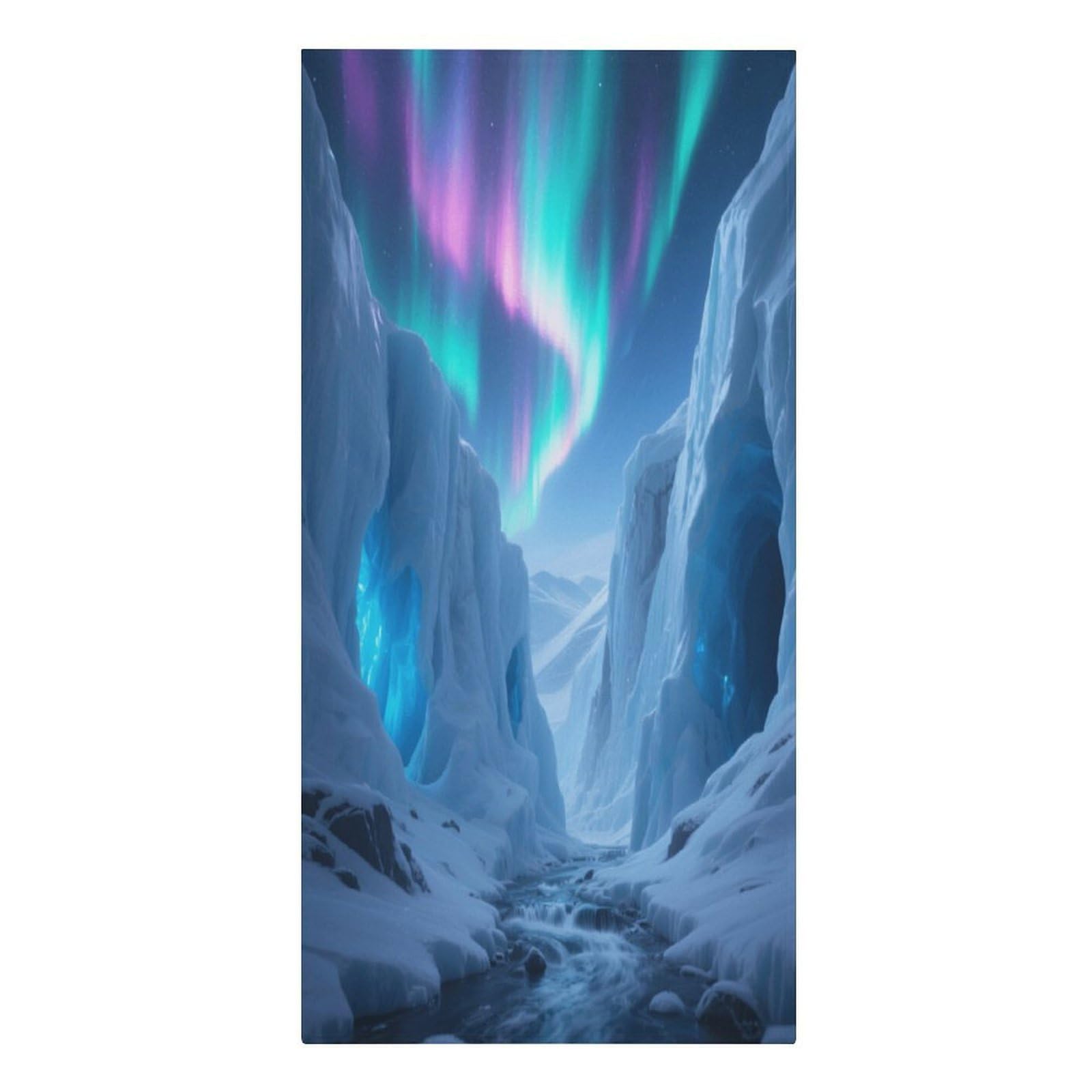 Fekiloot Men's Style Glacier Canyon Large Beach Towel, Travel Towel For Adults Wo, Pool Towels For Beach, Camping, Swim Pool, Gym, Sports& Yoga 61.4"X30.3"