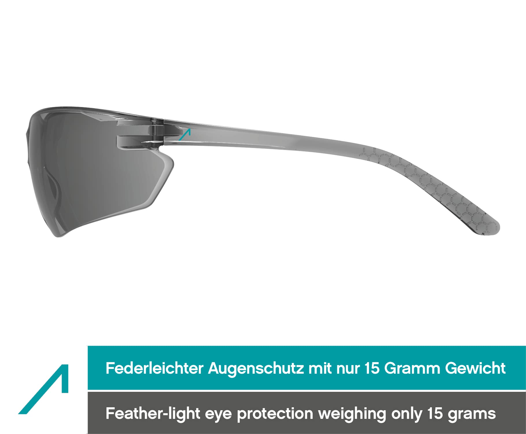 ACE FL-15G Arbeits-Brille im 10er Pack - beschlagfeste Schutzbrille für die Arbeit - Anti-Beschlag - EN 166 - Getönt