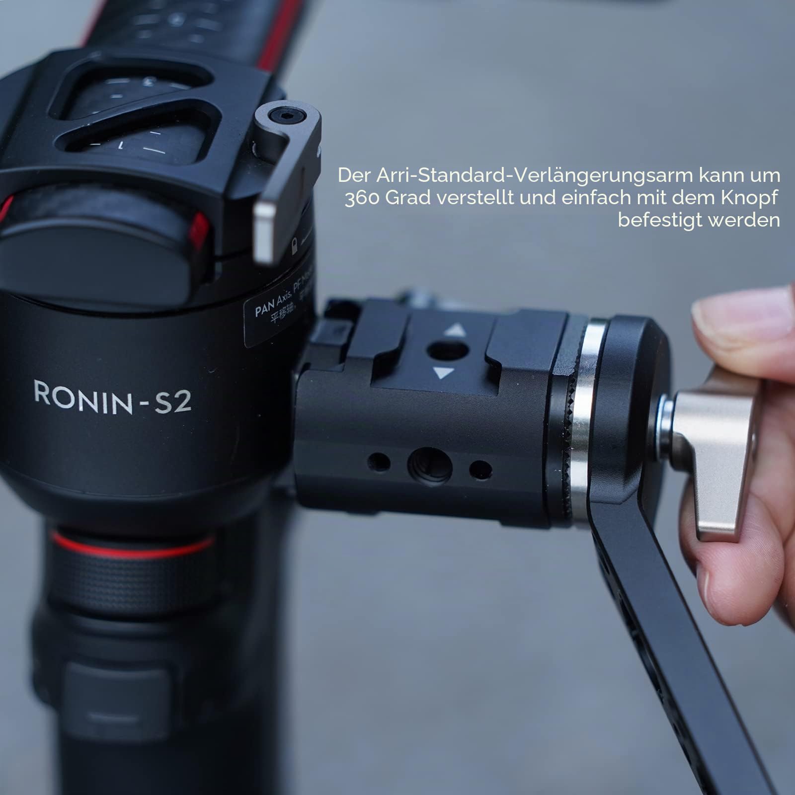 Tilta RS5 Rechte Seite NATO-Schiene-zu-Rosette-Adapter Kompatibel mit DJI RS5/RS4/RS4 Pro/RS3/RS3 Pro/RS2/RSC2 Gimbal TGA-NRA-R
