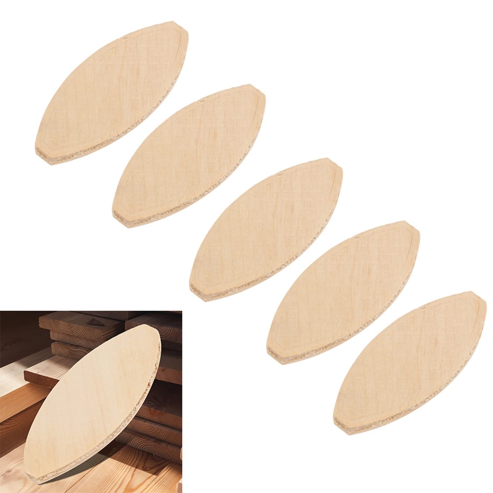 Galletas para unir madera, 100 piezas, herramienta de acoplamiento, resistente para carpintería, material de haya (20#)