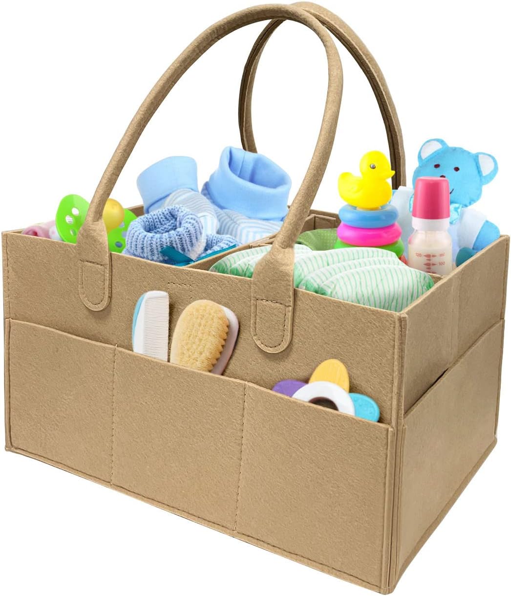 Esoes Diaper Caddy Organizer, Baby Diaper Caddy, Nursery Storage Basket