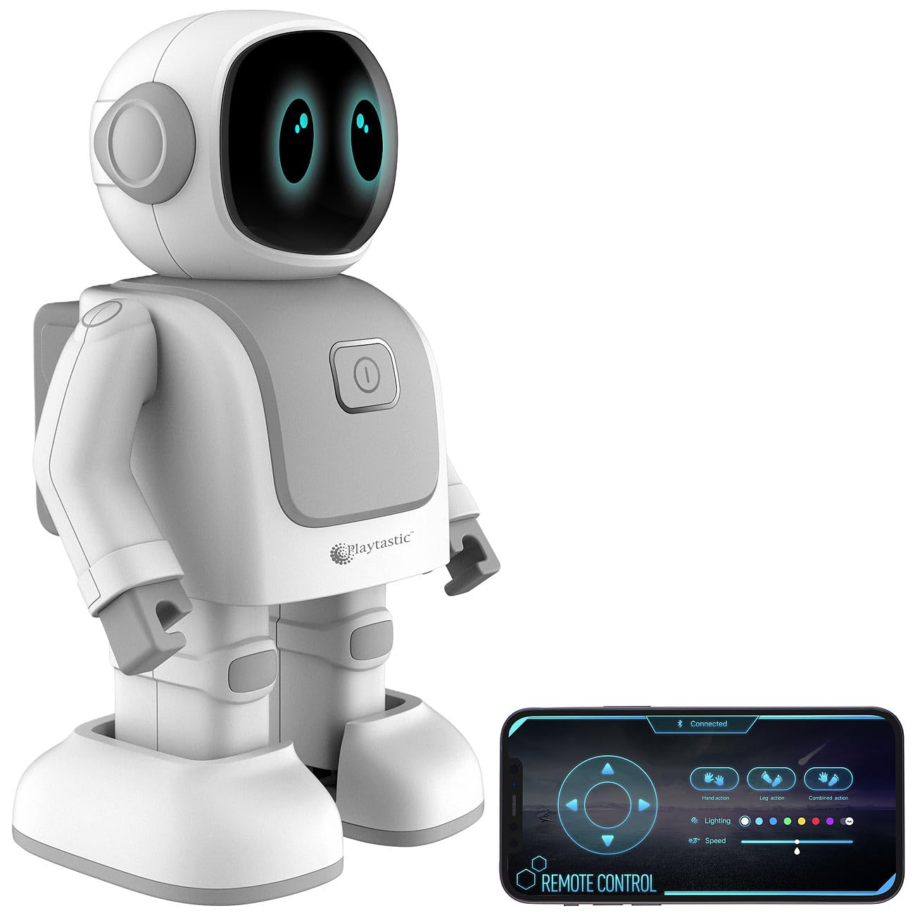 Playtastic Mini Roboter – Mini Roboter mit Bluetooth-Lautsprecher und App-Steuerung
