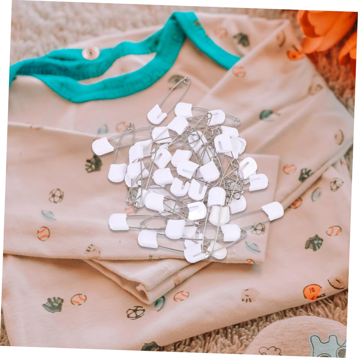 TOYANDONA 240stücke Sicherheitsnadeln Für Windeln rutschfeste Mit Kunststoffverschluss Für Sicheren Von Babybekleidung Und Tüchern Für Eltern Und Unterwegs
