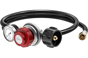 Kohree Adjustable High Pressure Propane Regulator with Hose