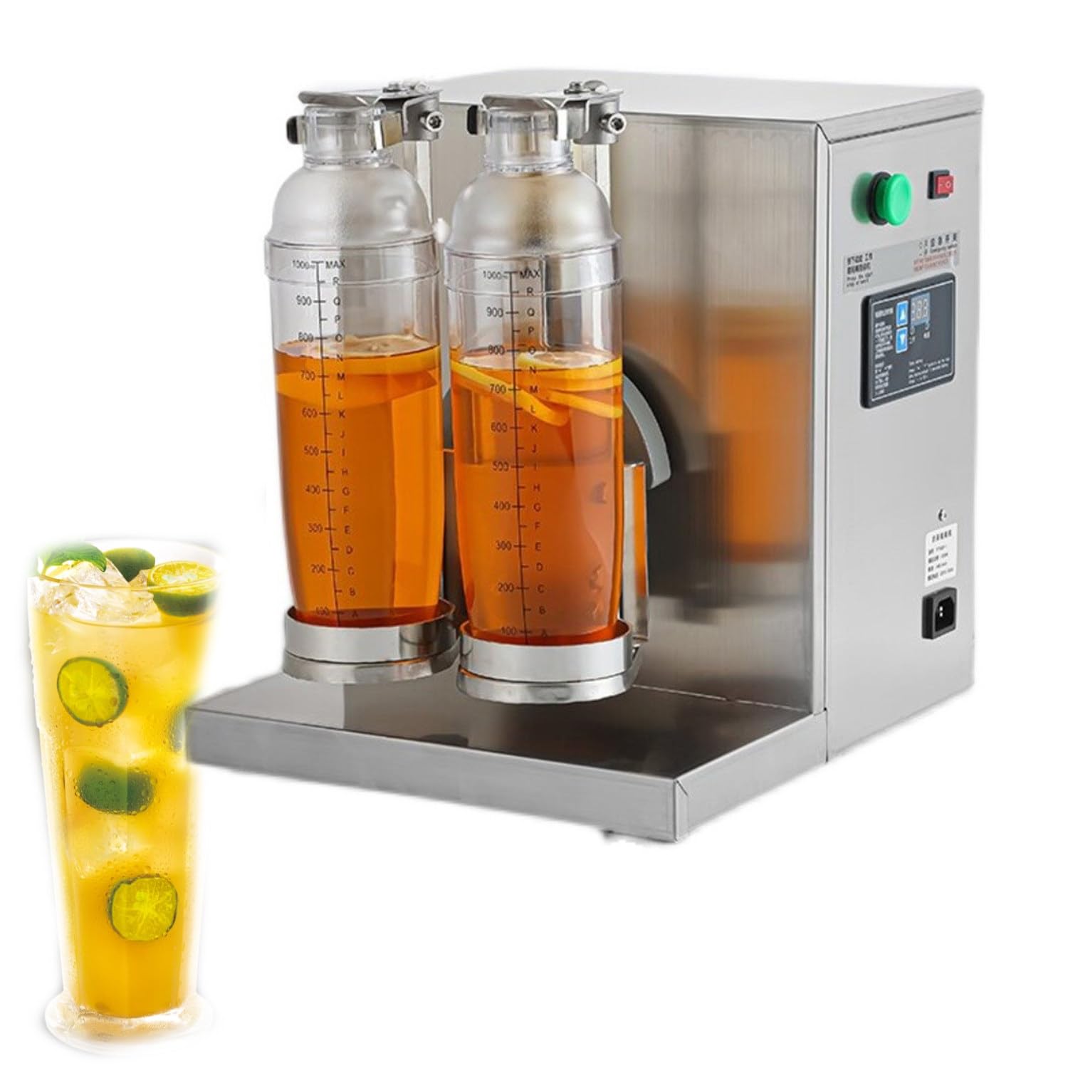 ZenHailure Double Frame Milk Tea Shaker,350–1000ml Capacity