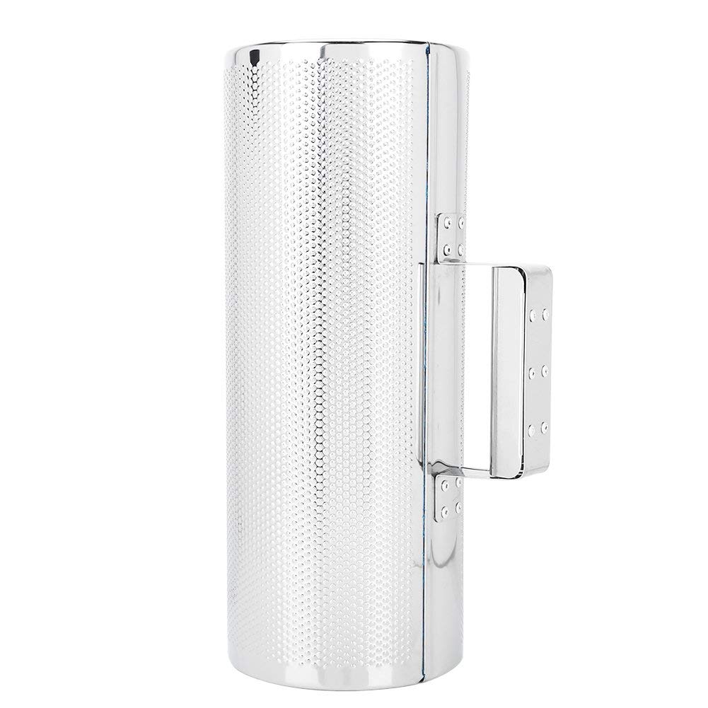 Bnineteenteam Instrument en métal Guiro, Percussion en Acier Inoxydable Guiro avec grattoir 5 x 12,8 cm Percussion Instrument
