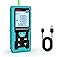Kiprim Laser Measurement Tool,328ft Green Beam Laser Measure with Angle Sensor Rechargeable Digital Laser Tap Measure LCD Bac