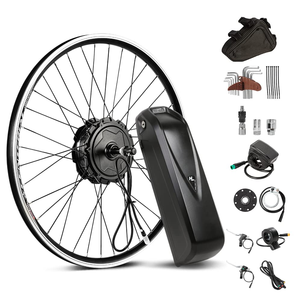Yose Power Waterproof 500W 26 Inch Ebike Conversion Kit with 48V 13Ah Battery for Freewheel 26