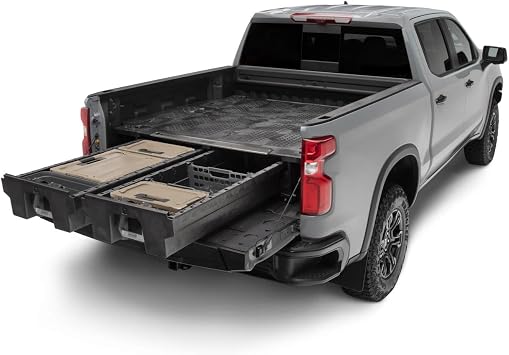 يتضمن نظام تخزين صندوق الشاحنة المزخرف ملحقات النظام | متوافق مع GMC/Chevy 1500 2019-Current 59"
